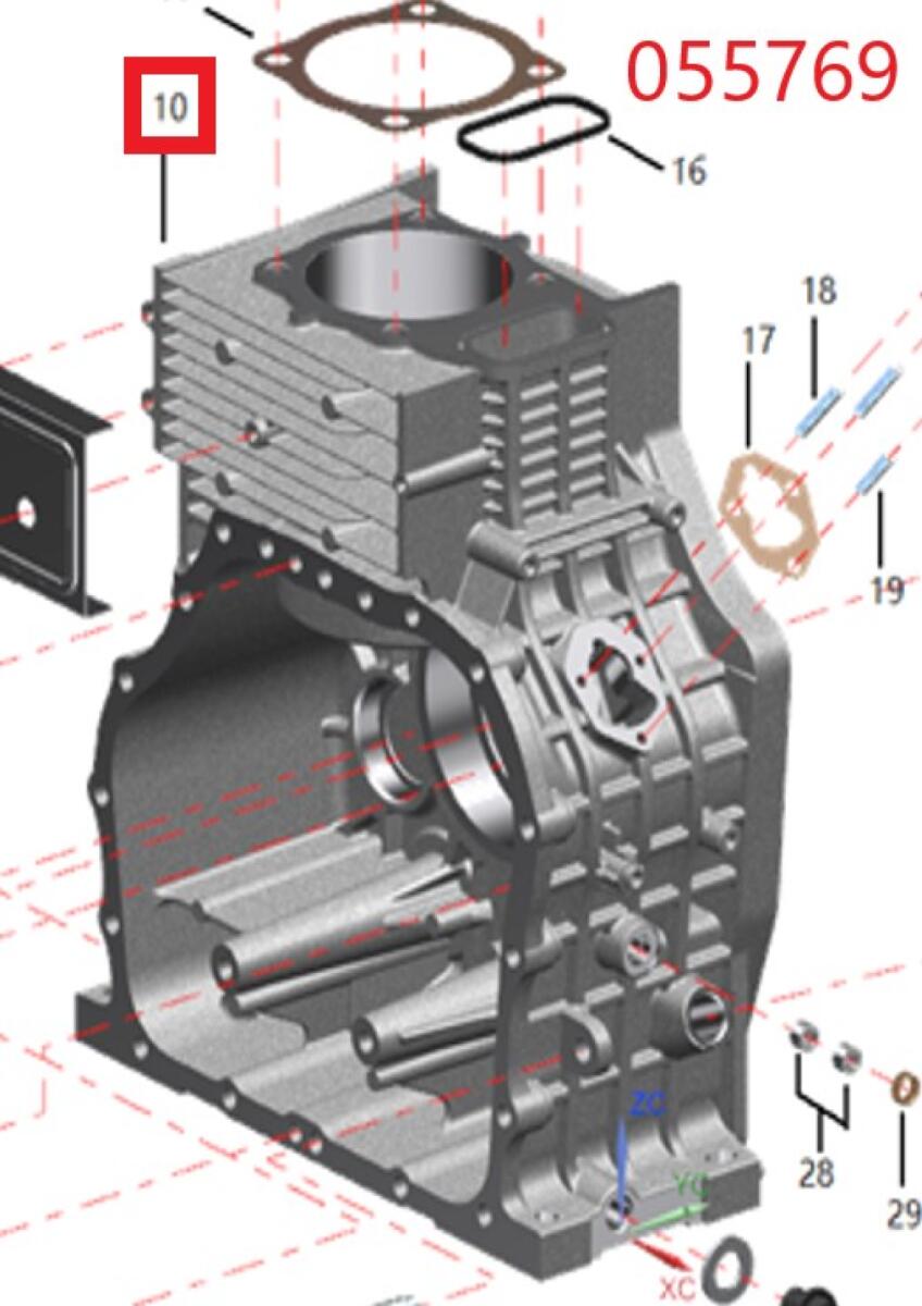Блок цилиндра SDG 8000(..),1100FE Sh / Engine block (SDG 8000EH3A-SP-3-1-10) Блок цилиндра SDG 8000(..),1100FE Sh / Engine block (SDG 8000EH3A-SP-3-1-10)
