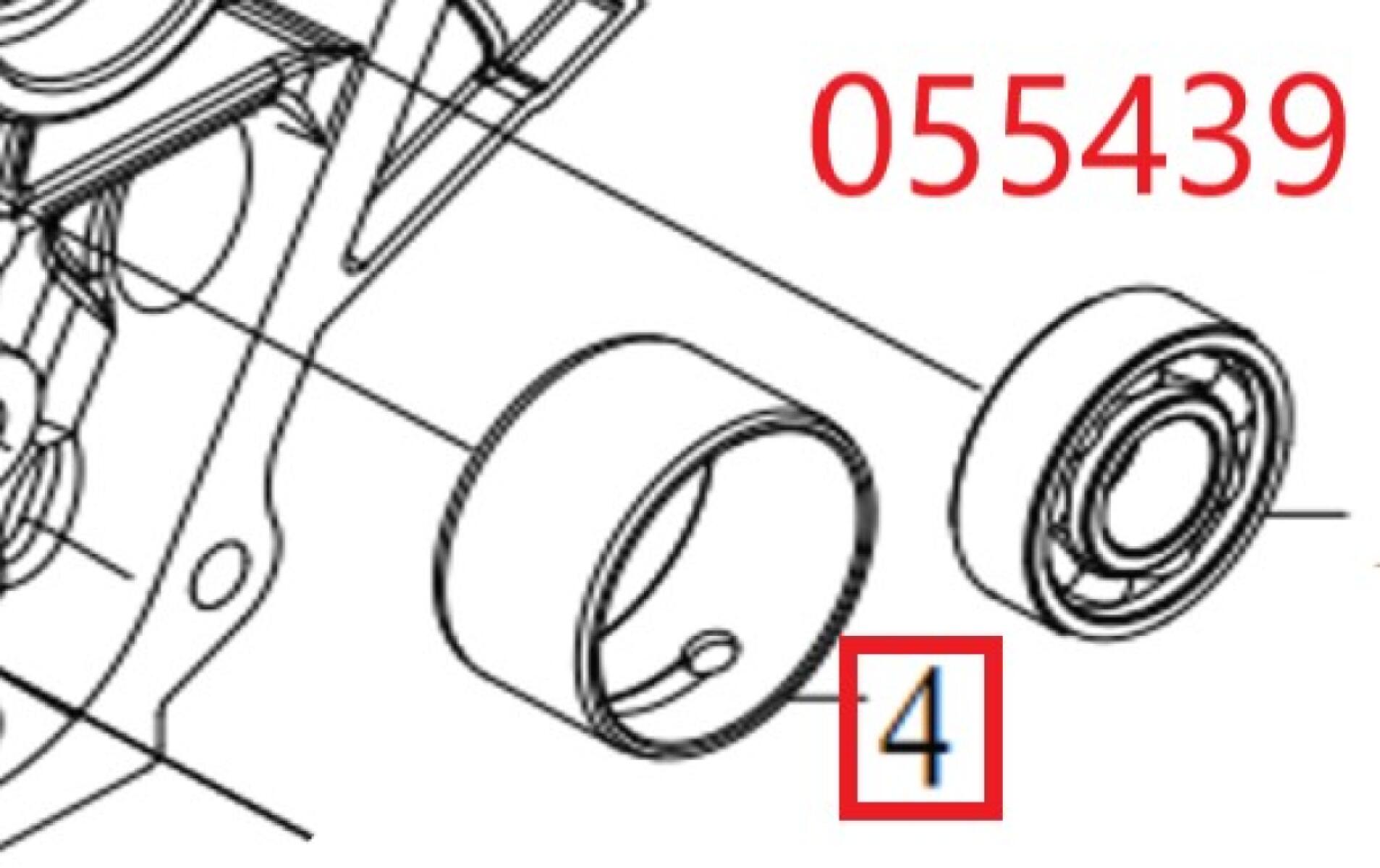 Вкладыш коренной SDG 5500EHA,CP188FE Cm / Main bearing CP188FE (30141-00257-00) Вкладыш коренной SDG 5500EHA,CP188FE Cm / Main bearing CP188FE (30141-00257-00)