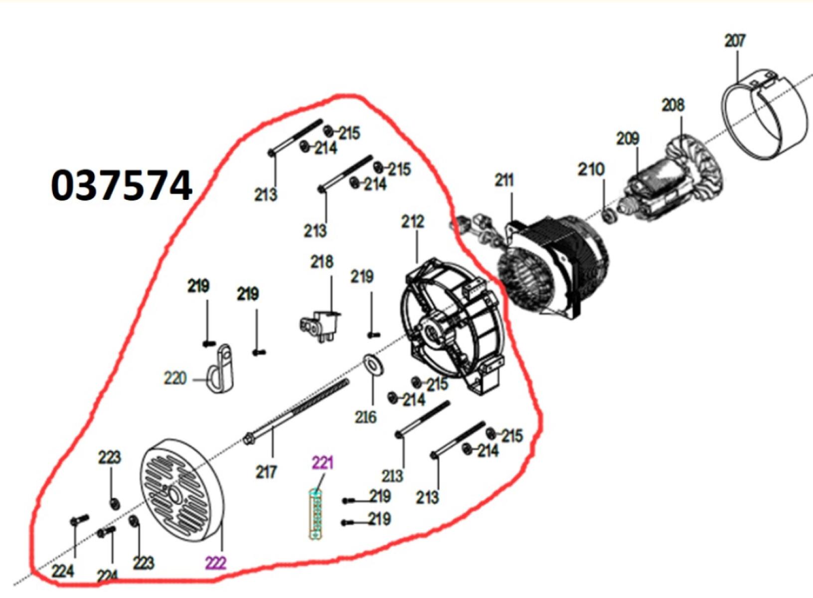 Комплект установочных элементов (28 шт.) к альтернатору SGG 10000(..),2V78F-2 Lf / Set of elements Комплект установочных элементов (28 шт.) к альтернатору SGG 10000(..),2V78F-2 Lf / Set of elements