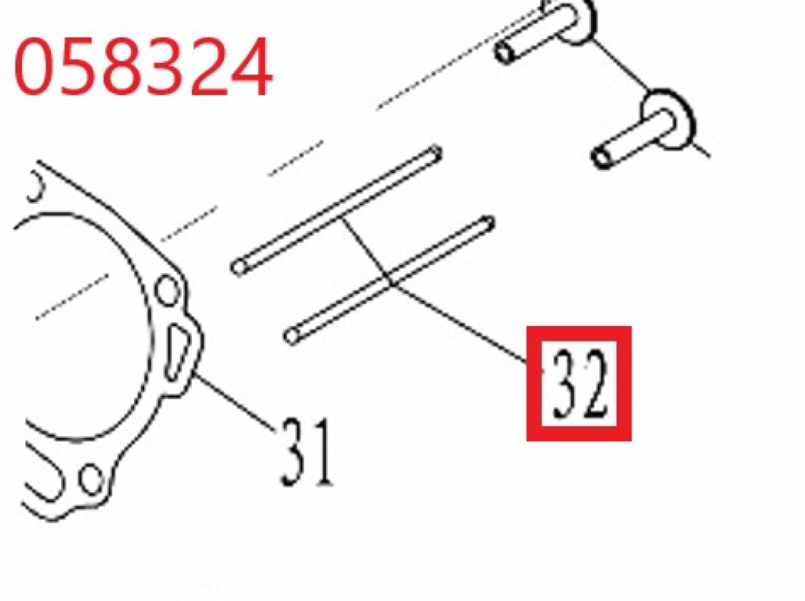 Штанга толкателя клапана SGG 11000E3Ui,LT196FiE Lt / Push rod (1.01.05.03.0017) Штанга толкателя клапана SGG 11000E3Ui,LT196FiE Lt / Push rod (1.01.05.03.0017)