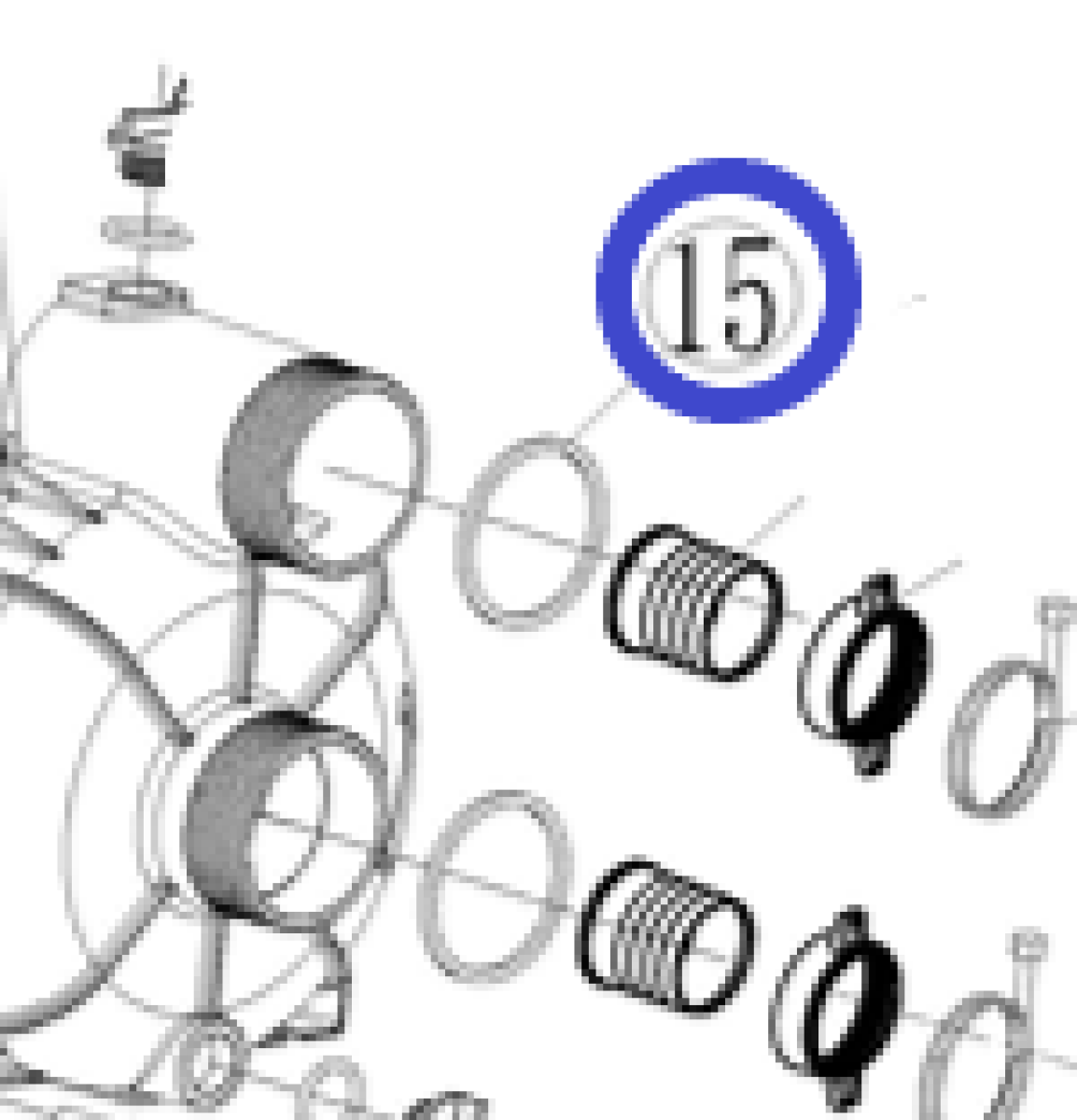 Кольцо уплотнительное патрубка TSS PGT80/Seal washer PGT80, №15 (33048-00124-00) Кольцо уплотнительное патрубка TSS PGT80/Seal washer PGT80, №15 (33048-00124-00)