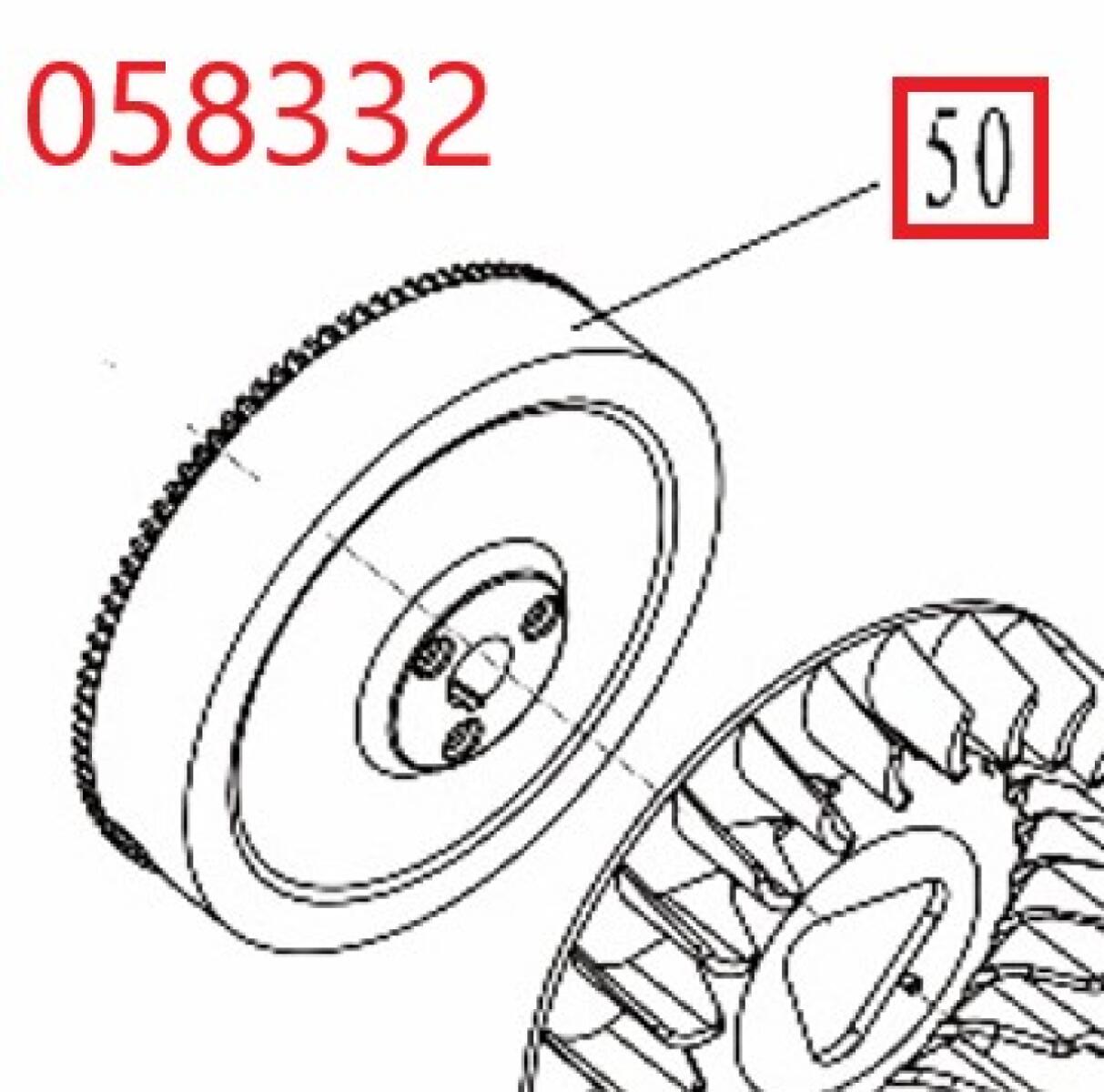 Маховик SGG 11000E3Ui,LT196FiE Lt / Flywheel assy (1.01.10.01.0071)