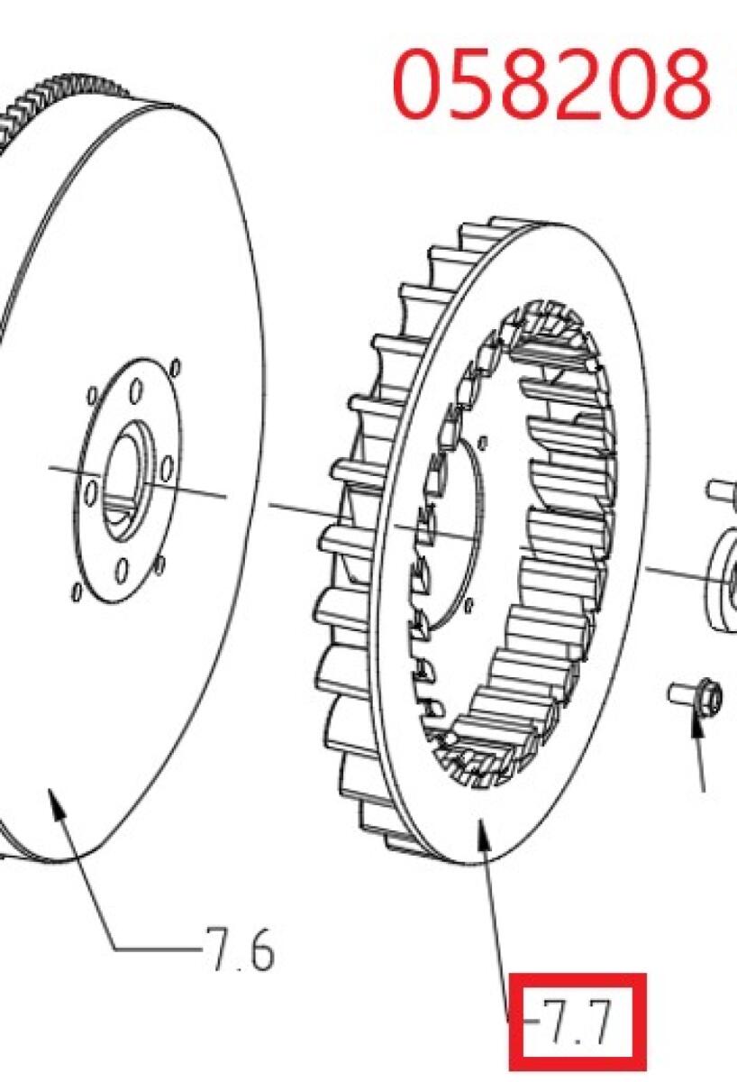 Крыльчатка маховика SDG 7000(..),LT192FD Lt / Flywheel fan (1.02.05.06.0001) Крыльчатка маховика SDG 7000(..),LT192FD Lt / Flywheel fan (1.02.05.06.0001)
