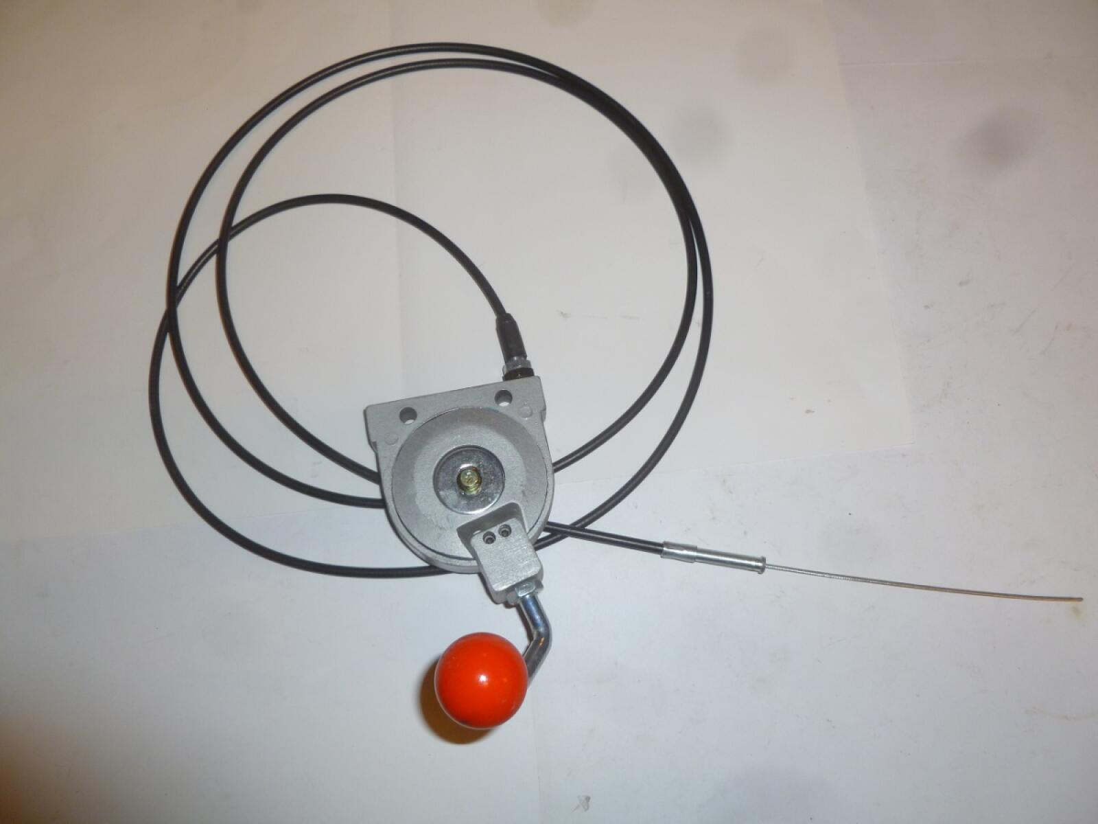 Рычаг газа в сборе с тросиком TSS-WP320/Throttle lever+cable, №55+№56(CNP330A055+CNP330A056)
