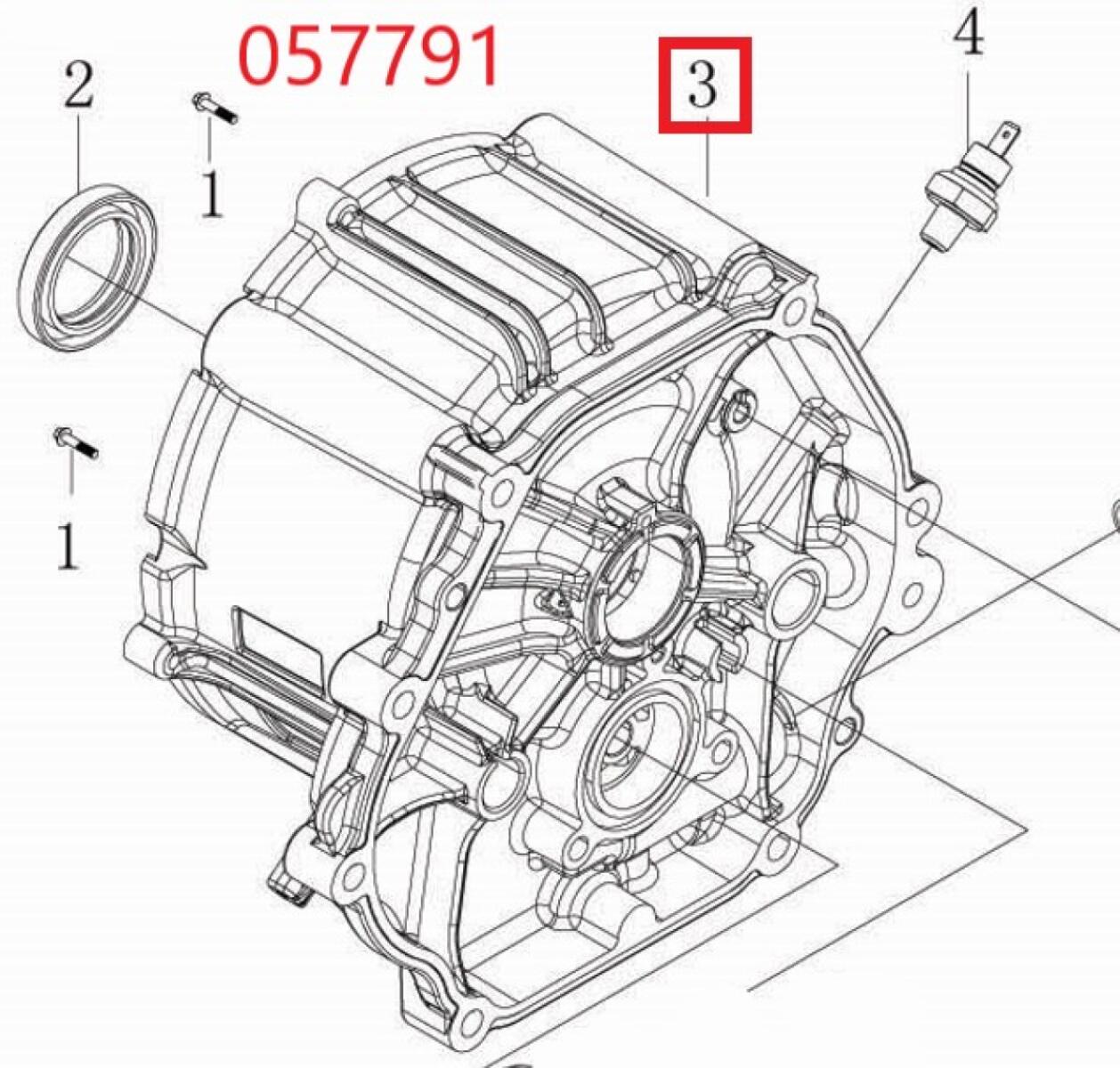 Крышка блока цилиндра SGG 9000(.L.),LC192FD Lc / Crankcase cover (110820244-0001) Крышка блока цилиндра SGG 9000(.L.),LC192FD Lc / Crankcase cover (110820244-0001)