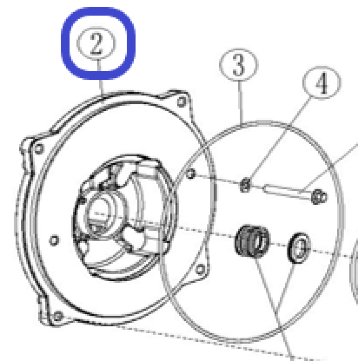 Крышка корпуса помпы TSS PGT100/Base Components PGT100, №2 (70010-00504-00) Крышка корпуса помпы TSS PGT100/Base Components PGT100, №2 (70010-00504-00)