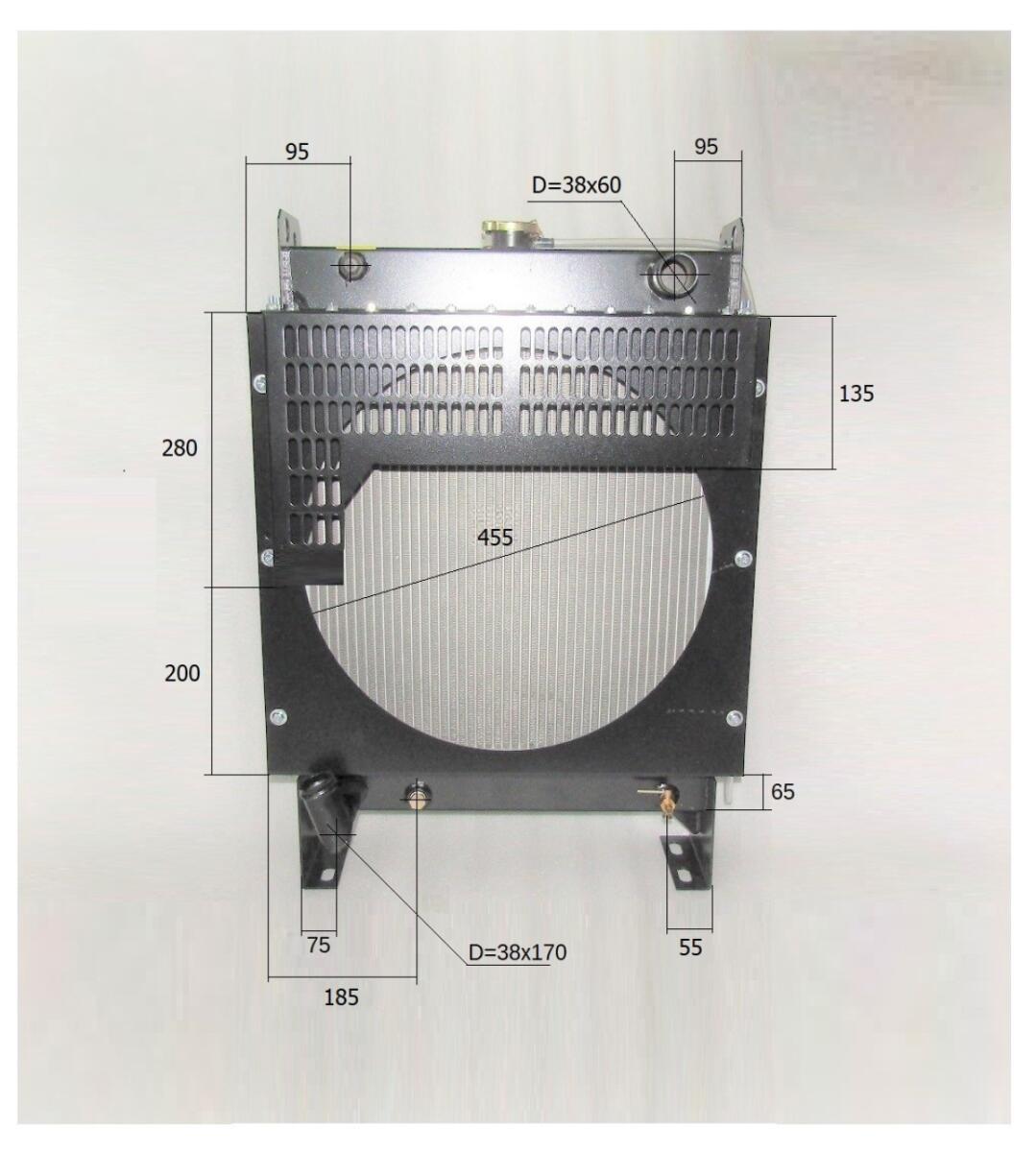 Радиатор охлаждения TDR-K 25 4L/Radiator,