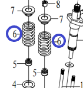 Пружина клапана Diesel 188FE/Valve Spring, №6 (34015-00125-00) Пружина клапана Diesel 188FE/Valve Spring, №6 (34015-00125-00)