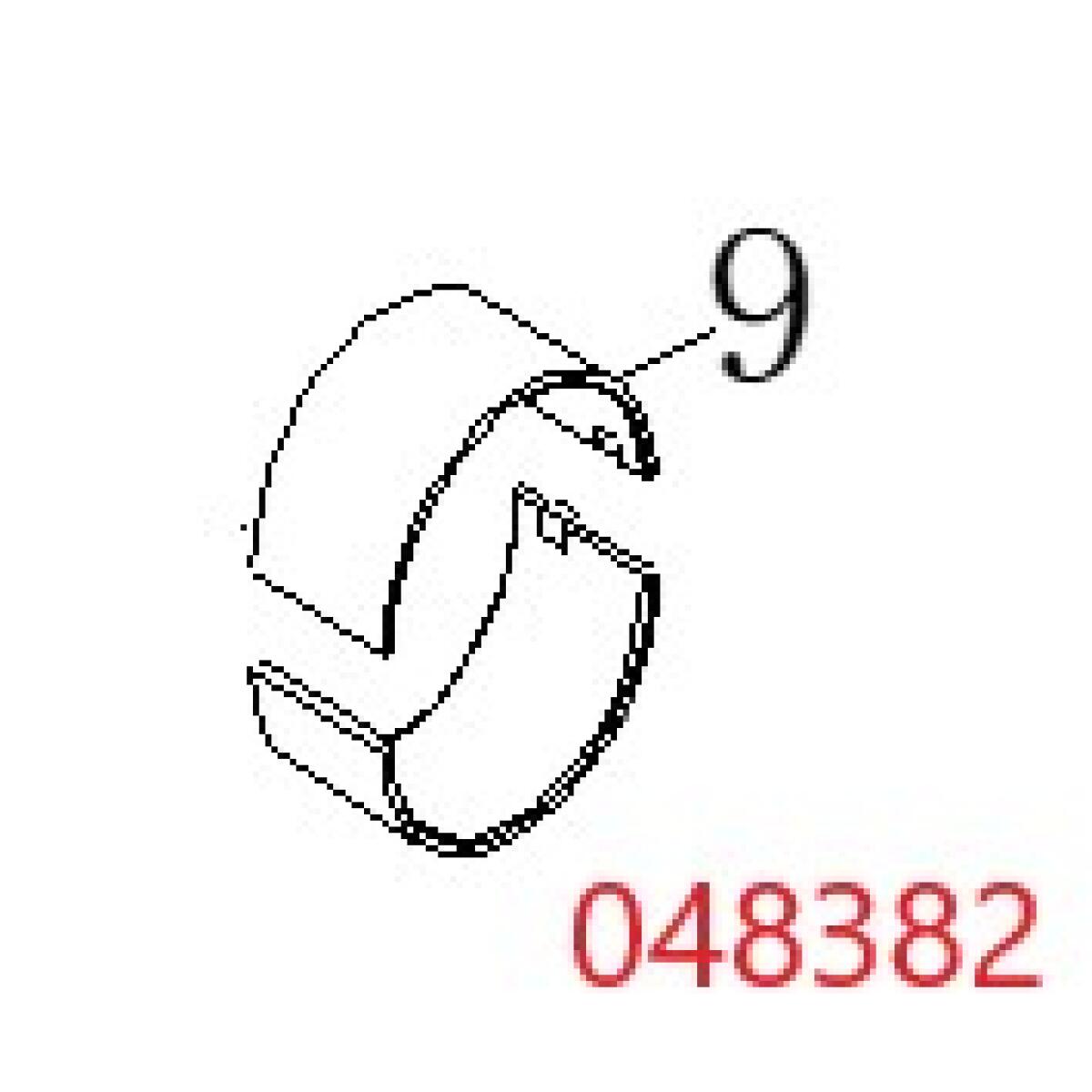 Вкладыш шатунный (комплект 2 шт) Diesel 188FE/Bushing, Connect Rod, №9 (70010-01664-00) Вкладыш шатунный (комплект 2 шт) Diesel 188FE/Bushing, Connect Rod, №9 (70010-01664-00)