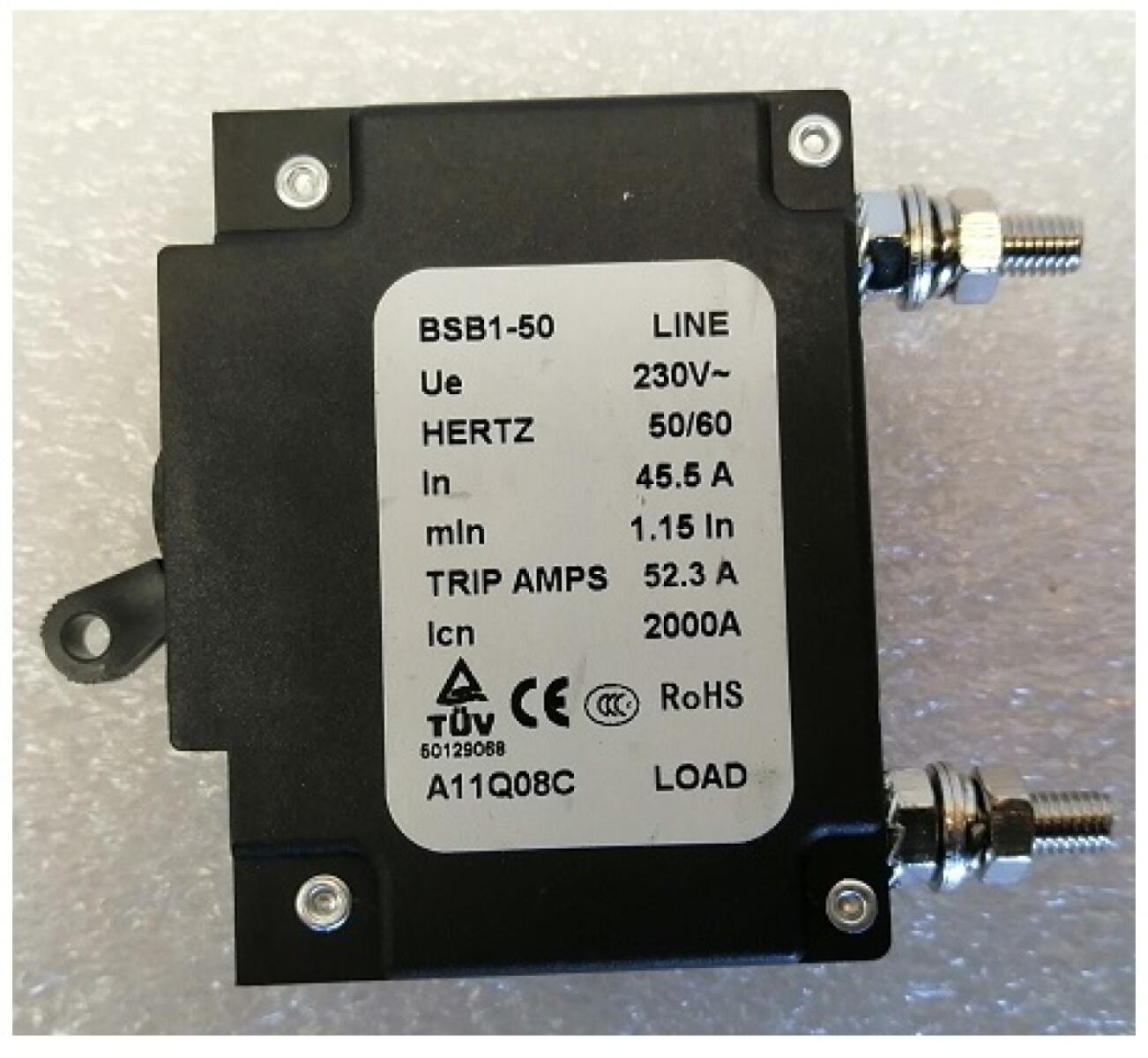 Выключатель автоматический (одинарный) 45,5 А SGG 10000EH Lf / AC Circuit breaker Выключатель автоматический (одинарный) 45,5 А SGG 10000EH Lf / AC Circuit breaker