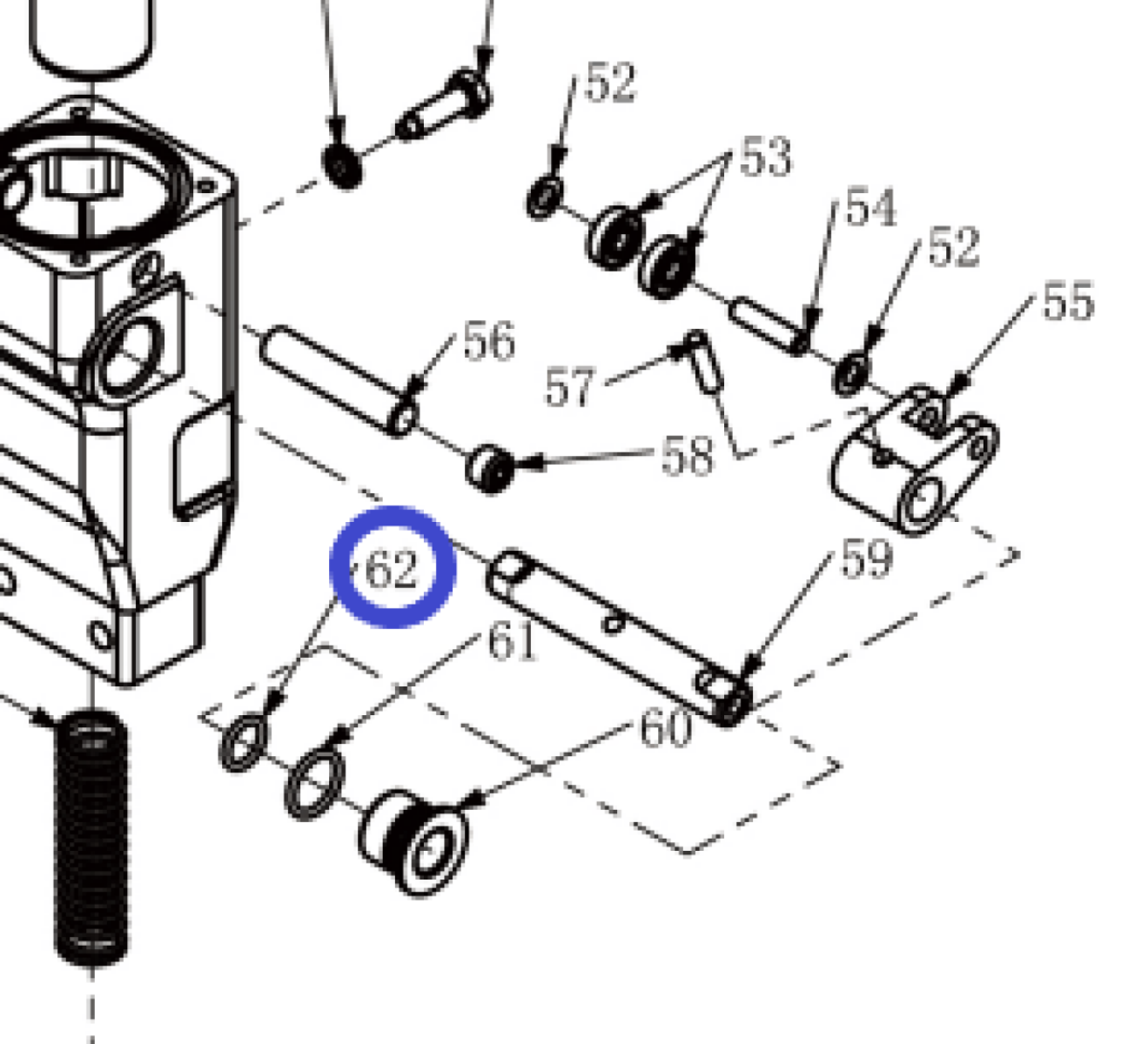 Уплотнительной кольцо №62 вала насоса реверсаTSS-CP-240/O-Ring, №62 (260192.5) Уплотнительной кольцо №62 вала насоса реверсаTSS-CP-240/O-Ring, №62 (260192.5)