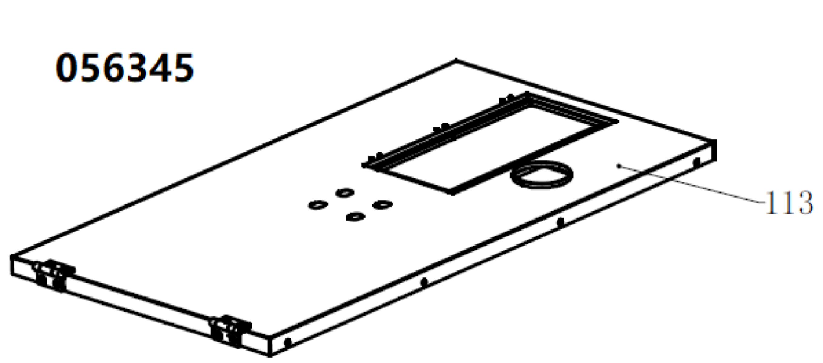 TSS DUAL DWG-500 / Position 113 - Upper cover plate (33013-01504-00) TSS DUAL DWG-500 / Position 113 - Upper cover plate (33013-01504-00)