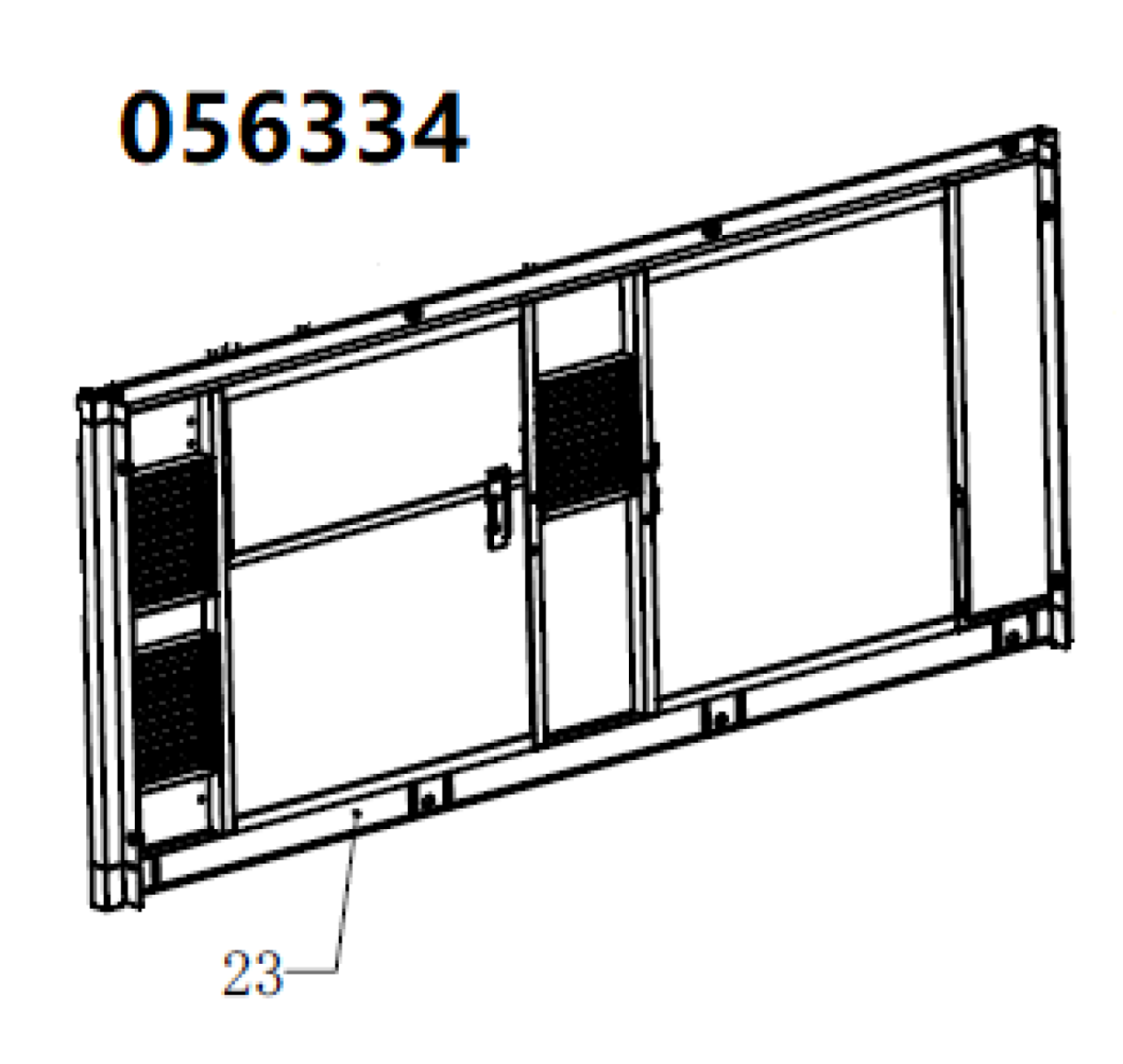 TSS DUAL DWG-500 / Position 23 - Left side plate (33014-02540-00)