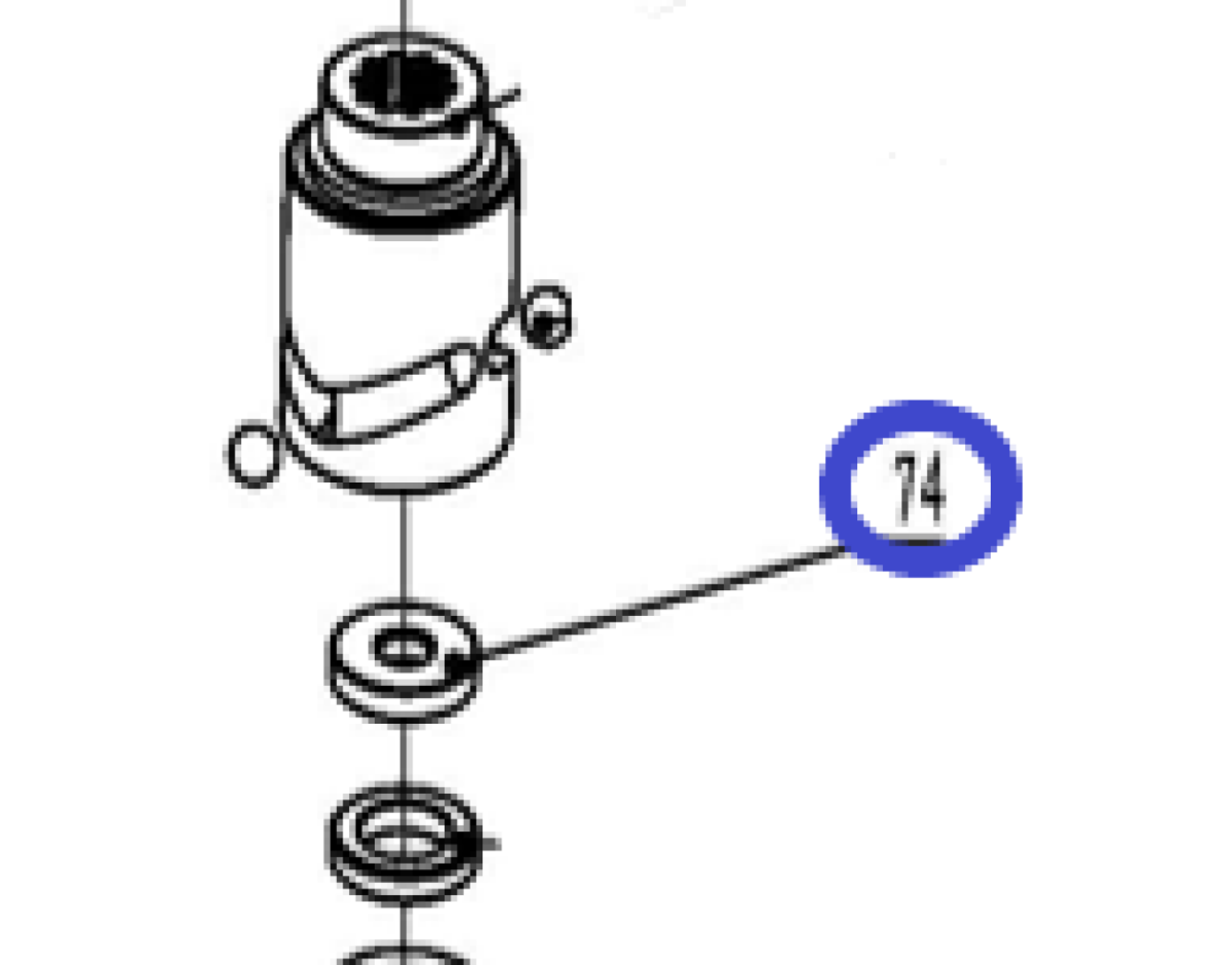 Проставка кулачкового корпуса TSS-JH96/Adjusting Gasket, TSS-JH96 (№74) Проставка кулачкового корпуса TSS-JH96/Adjusting Gasket, TSS-JH96 (№74)
