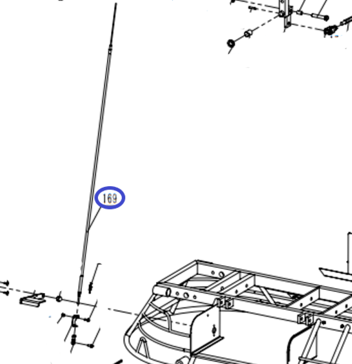 Тросик газа TSS DRD1600L/Throttle wire, №169 (CNMG30169/3140403118) Тросик газа TSS DRD1600L/Throttle wire, №169 (CNMG30169/3140403118)