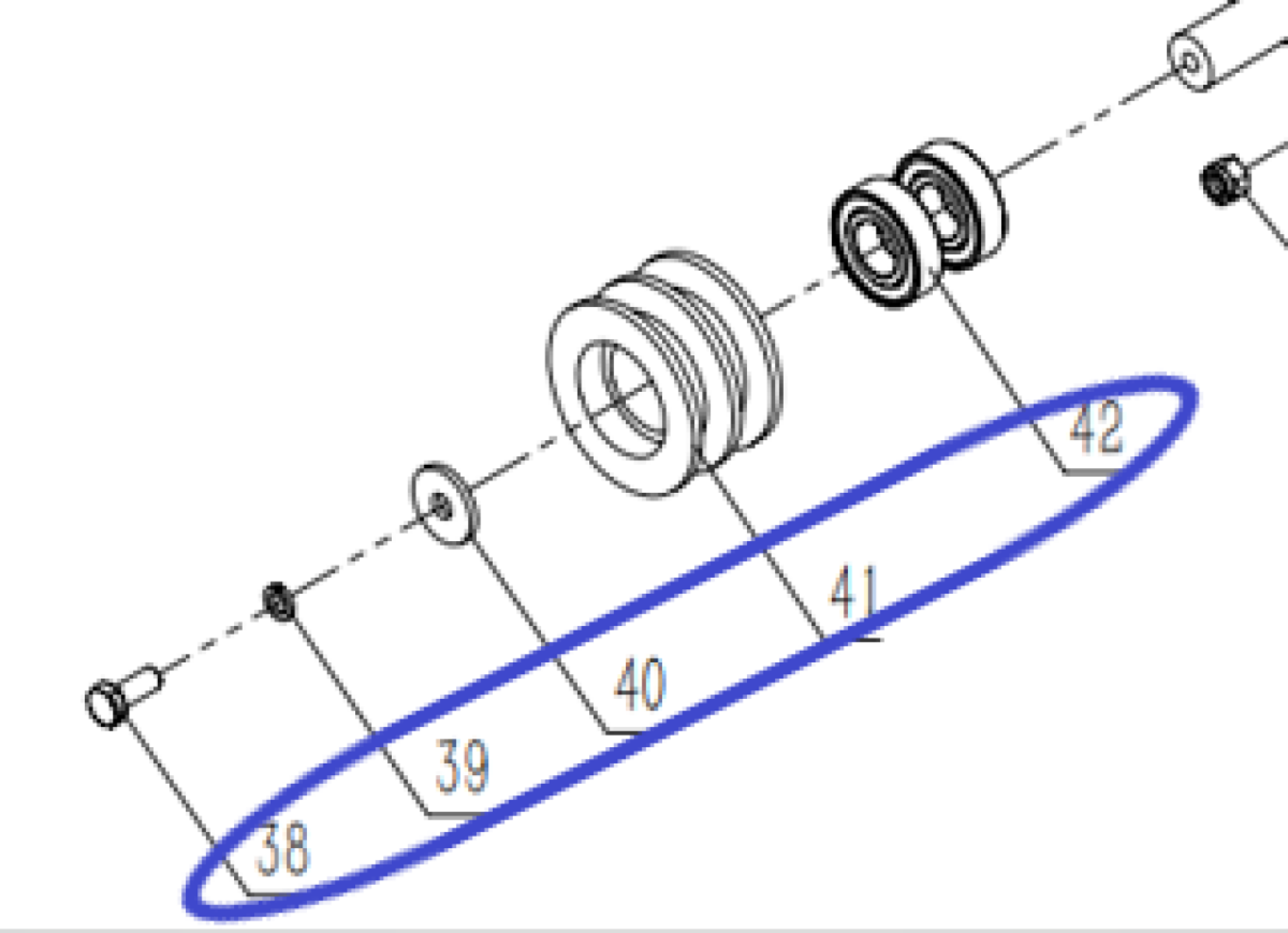 Ролик натяжки ремня TSS DRD1600L/Tensioner assembled, №38+№39+№40+№41+№42 (CNMG30038-CNMG30042/4010100029+4030100005+4040300003+3010403133+4060100014) Ролик натяжки ремня TSS DRD1600L/Tensioner assembled, №38+№39+№40+№41+№42 (CNMG30038-CNMG30042/4010100029+4030100005+4040300003+3010403133+4060100014)