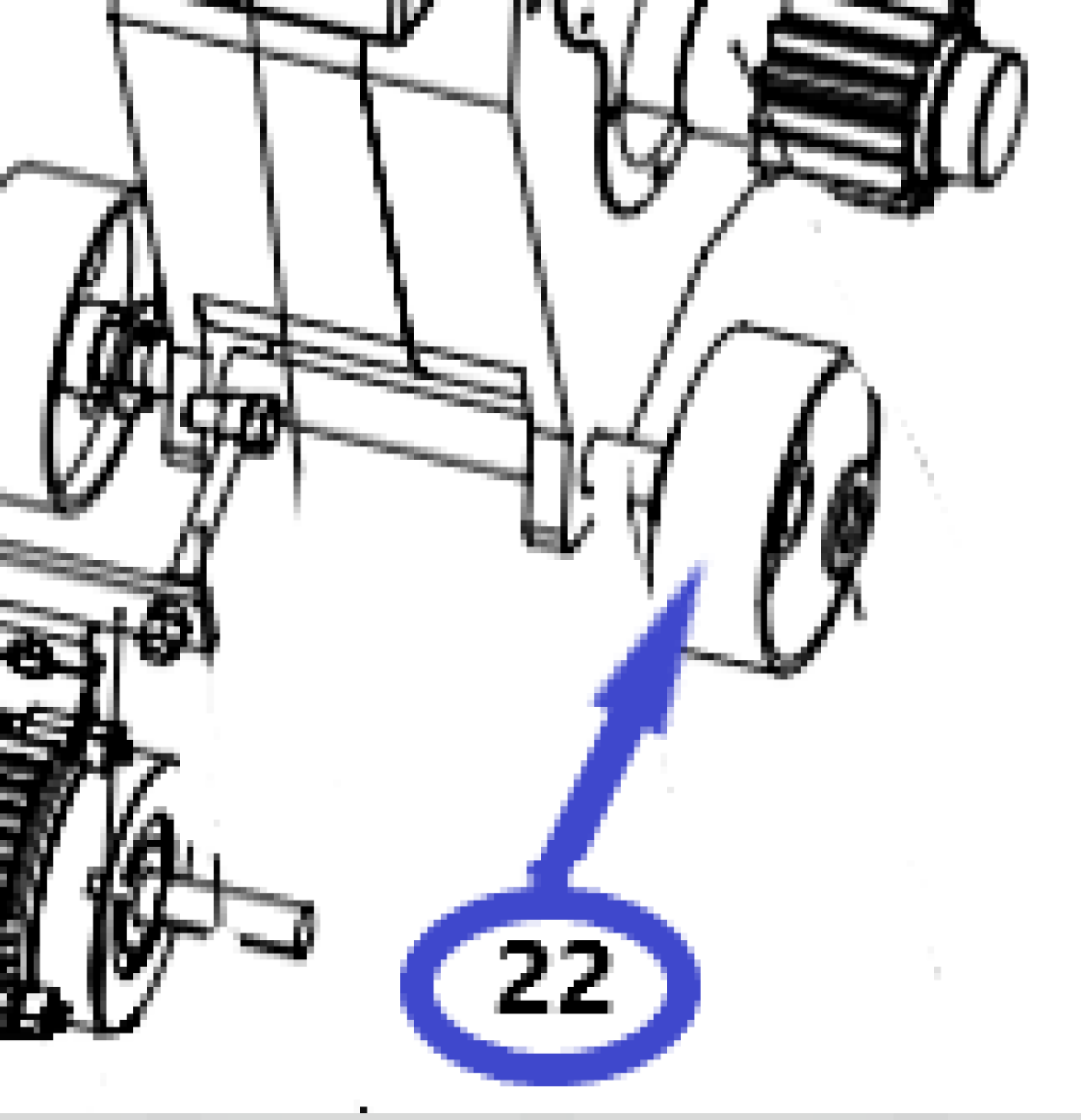 Колесо ТСС GQ 40N/Wheel GQ 40N, №22 Колесо ТСС GQ 40N/Wheel GQ 40N, №22