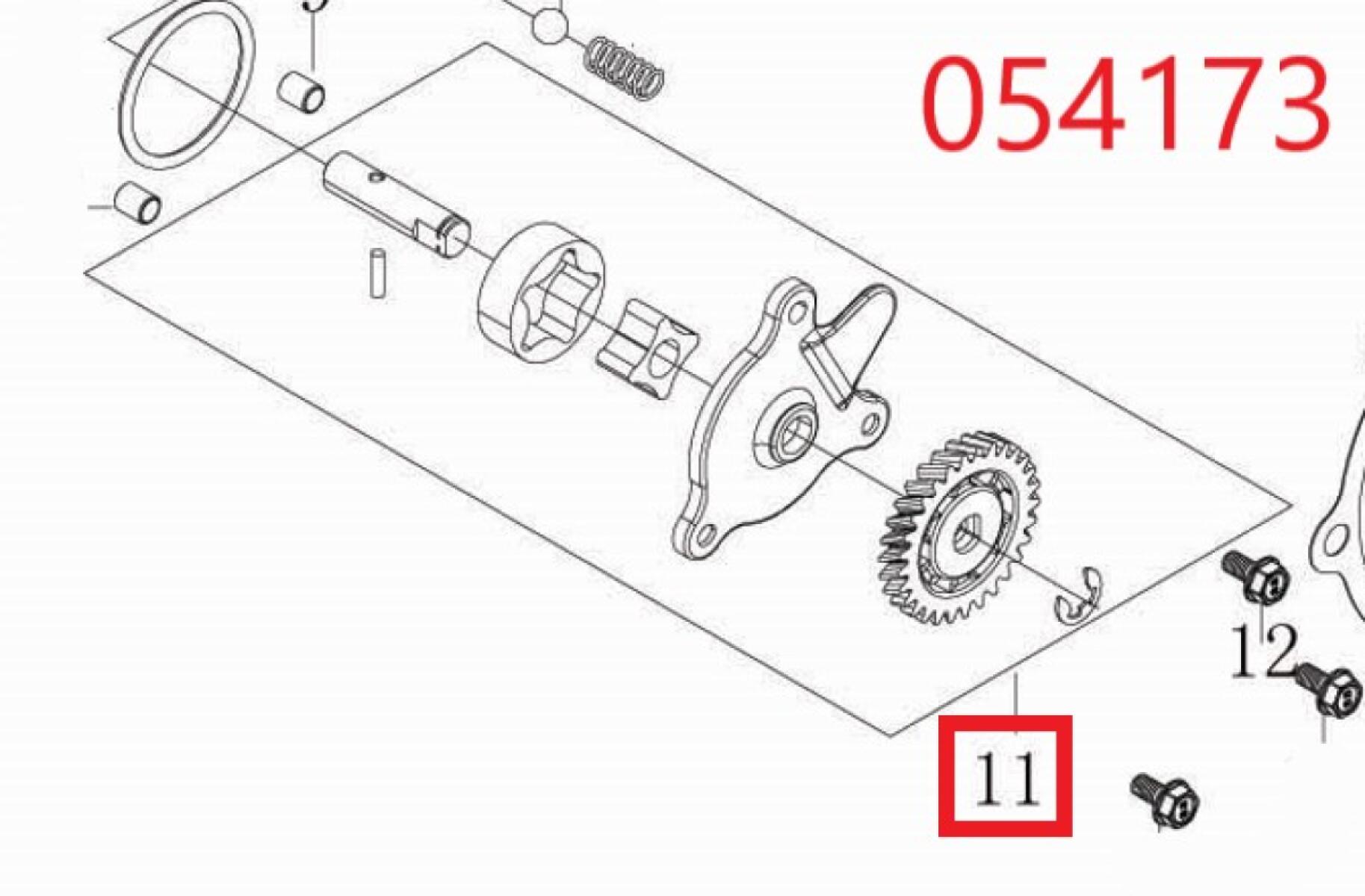Насос масляный SGG 9000(..),LC192FD (в сборе) Lc / Oil pump Assy (150010110-0001) Насос масляный SGG 9000(..),LC192FD (в сборе) Lc / Oil pump Assy (150010110-0001)