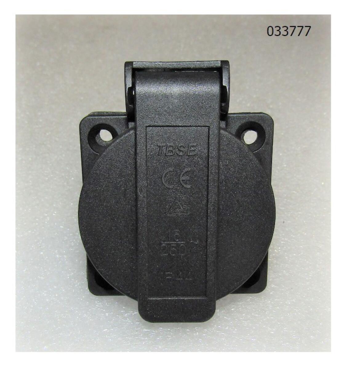 Розетка 230V,16A (черный цвет) SGG 10000Ei / 230V,16A Black socket
