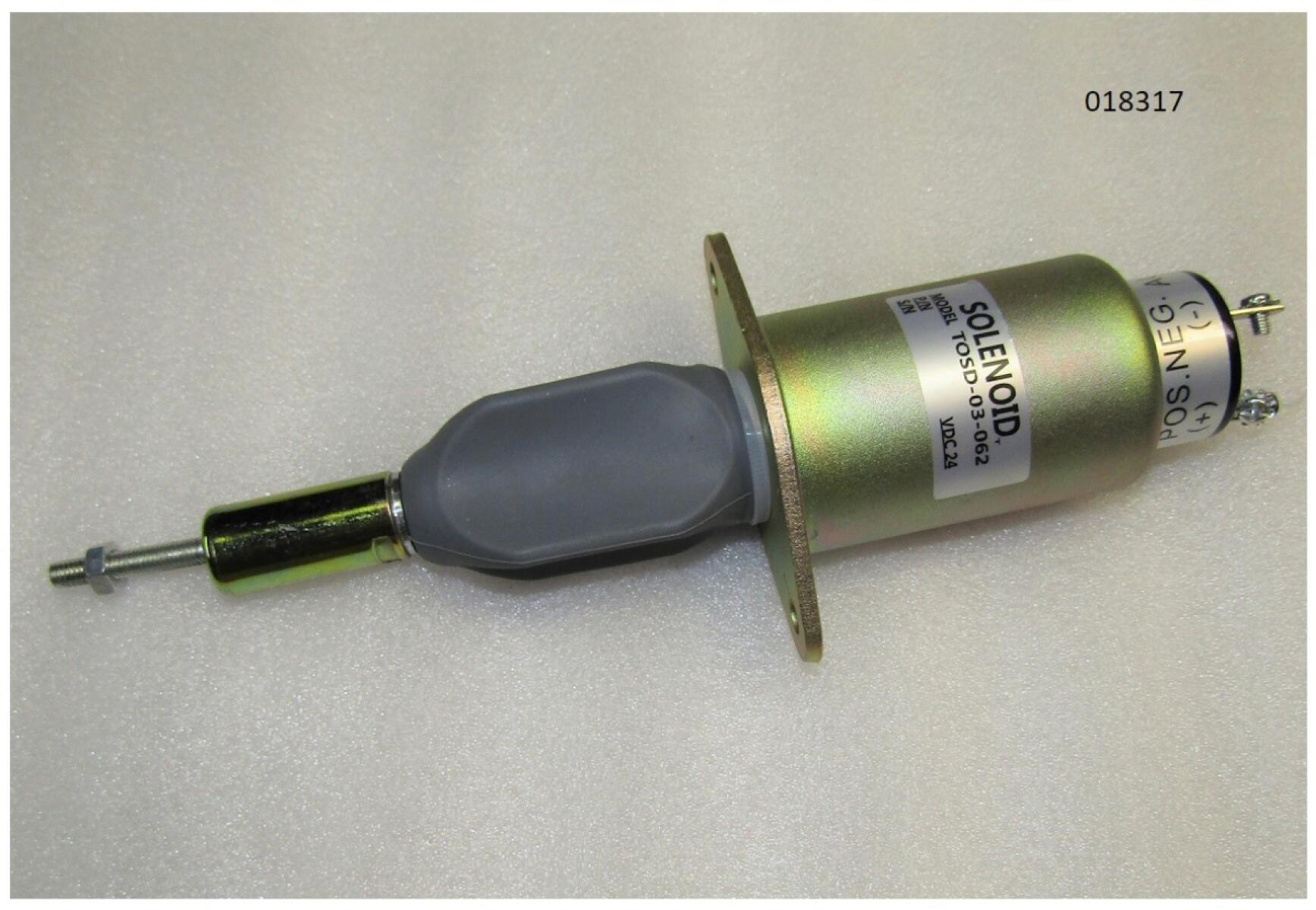 Соленоид ТНВД (24 V) со штоком фланцевого крепления/Fuel cut solenoid valve subassembly ar.steel 24v Соленоид ТНВД (24 V) со штоком фланцевого крепления/Fuel cut solenoid valve subassembly ar.steel 24v