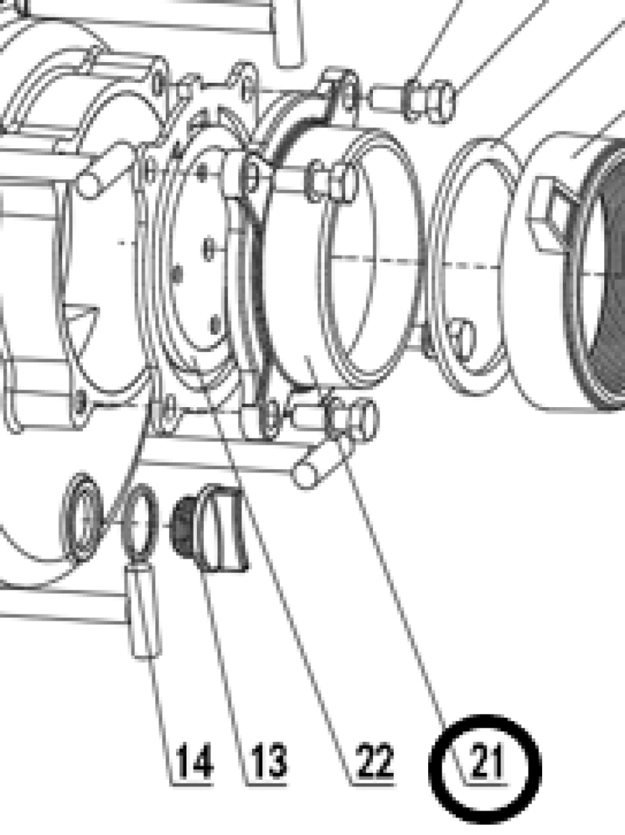 Фланец помпы впускной TSS PDST100E/Water inlet PDST100E, №21 (70010-00741-00) Фланец помпы впускной TSS PDST100E/Water inlet PDST100E, №21 (70010-00741-00)