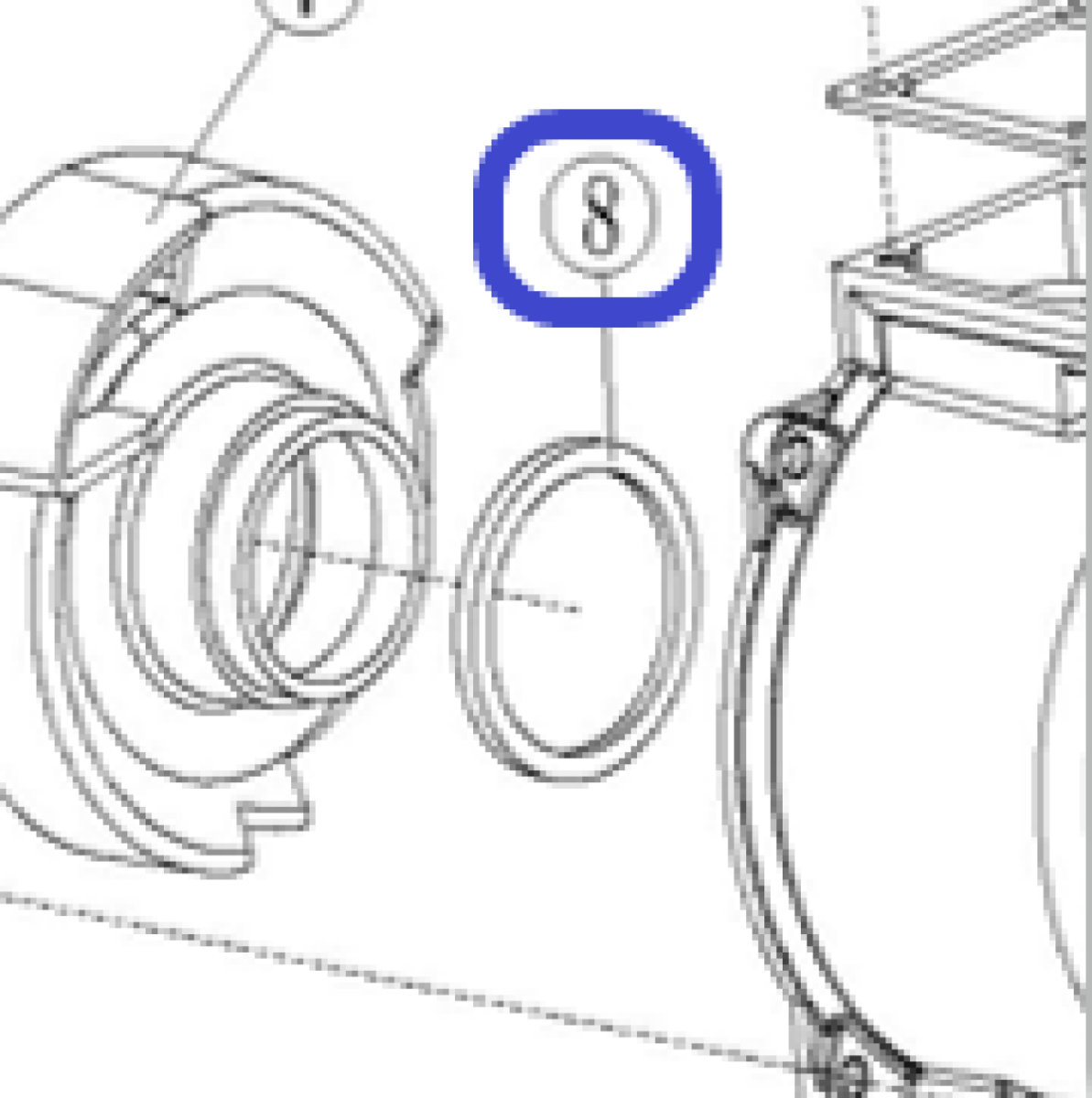 Кольцо уплотнительное улитки TSS PGT100/O-ring-Volute PGT100, №8 (30152-00127-00) Кольцо уплотнительное улитки TSS PGT100/O-ring-Volute PGT100, №8 (30152-00127-00)
