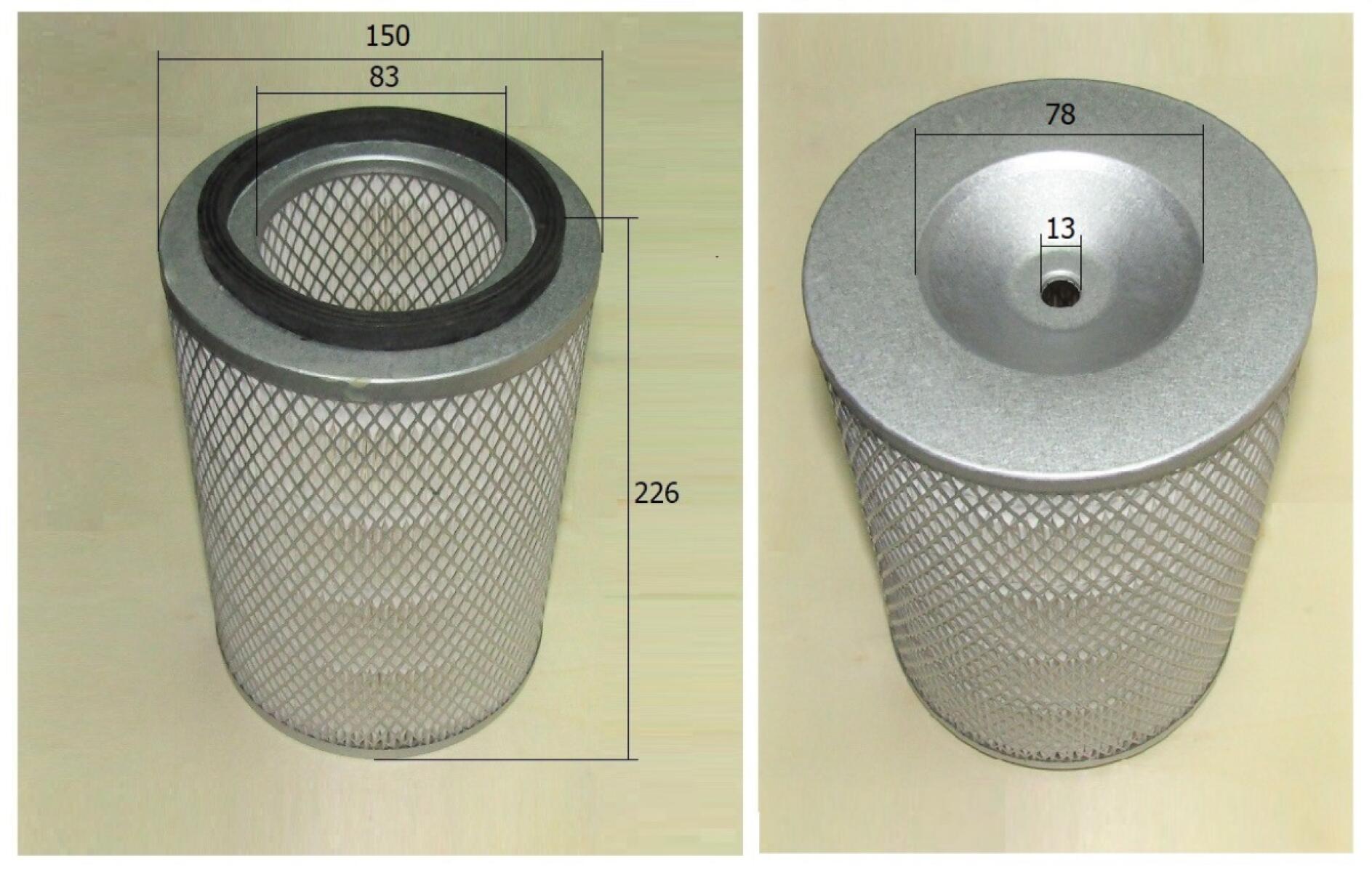 Фильтр воздушный одинарный цилиндрический WP3.9D33E2 (150х80х225) /Air filter element Фильтр воздушный одинарный цилиндрический WP3.9D33E2 (150х80х225) /Air filter element