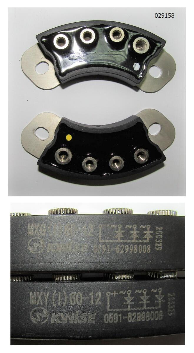 Мост диодный 60А (комплект из 2-х секторов) /Rectifier MXY (I) 60-12 /MXG60-12 Мост диодный 60А (комплект из 2-х секторов) /Rectifier MXY (I) 60-12 /MXG60-12