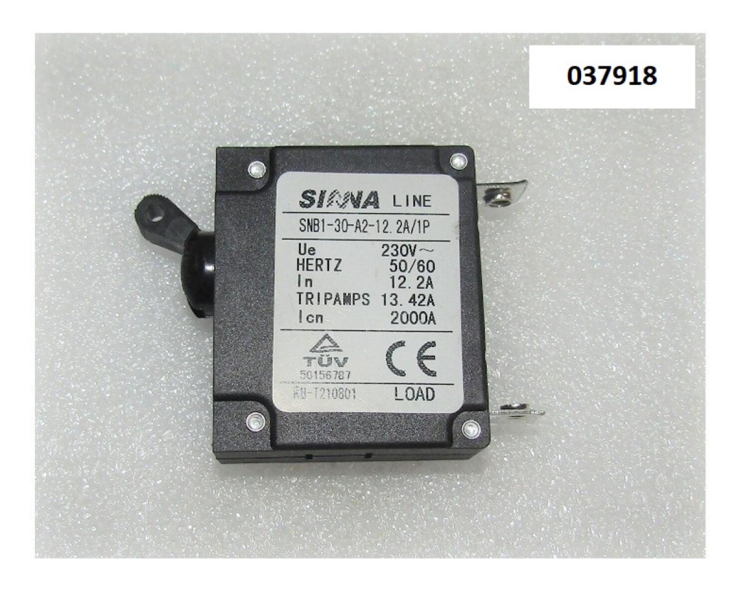 Выключатель автоматический (одинарный) 12,2 A SGG 2800 / AC circuit breaker Выключатель автоматический (одинарный) 12,2 A SGG 2800 / AC circuit breaker