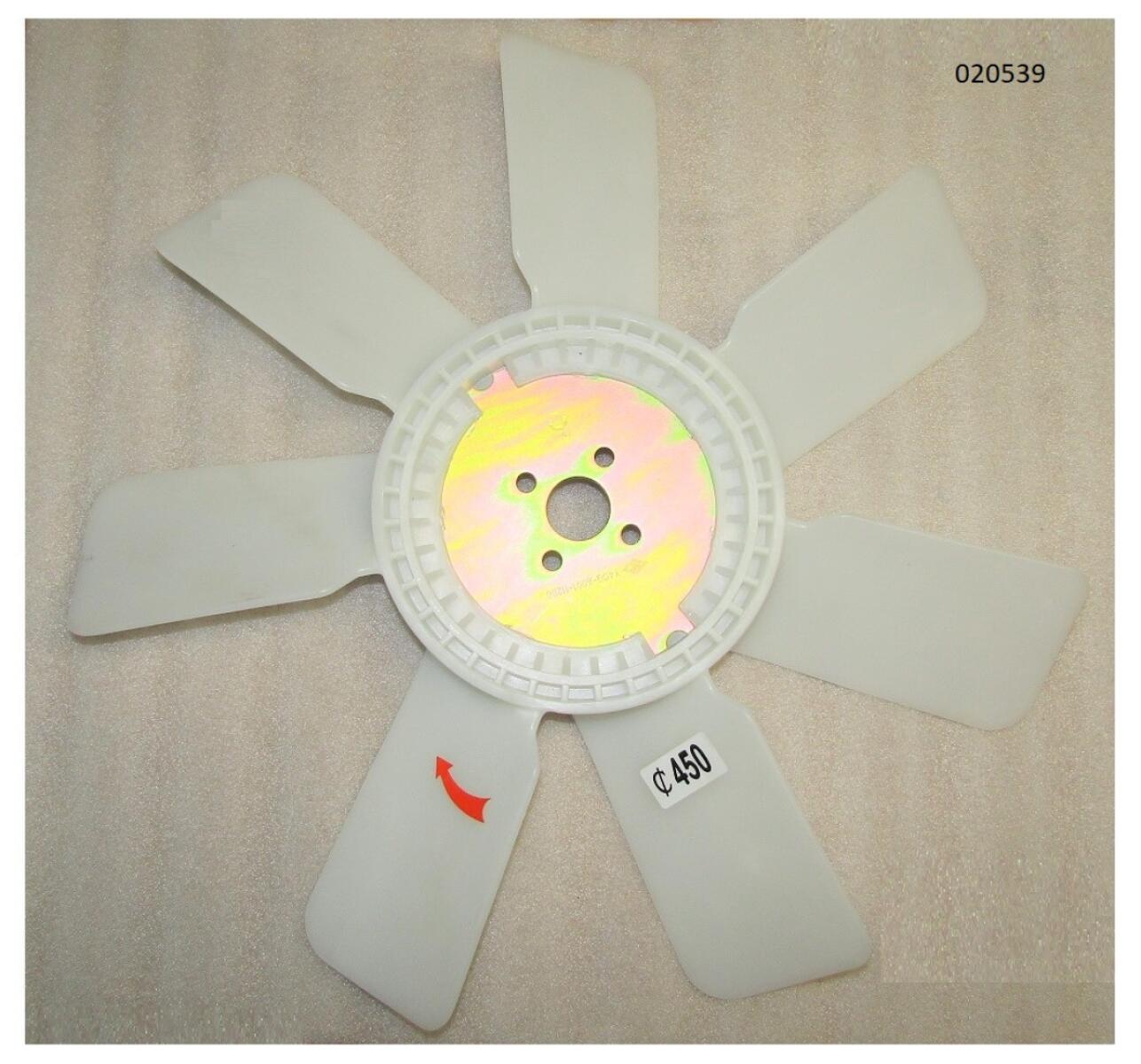 Крыльчатка вентилятора (D=450/7) TDQ 38 4L / Fan Крыльчатка вентилятора (D=450/7) TDQ 38 4L / Fan