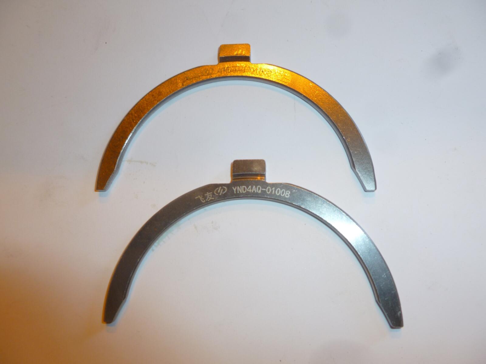 Полукольцо упорного подшипника коленчатого вала нижнее TDY 15 4L/Lower thrust piece of crancshaft Полукольцо упорного подшипника коленчатого вала нижнее TDY 15 4L/Lower thrust piece of crancshaft