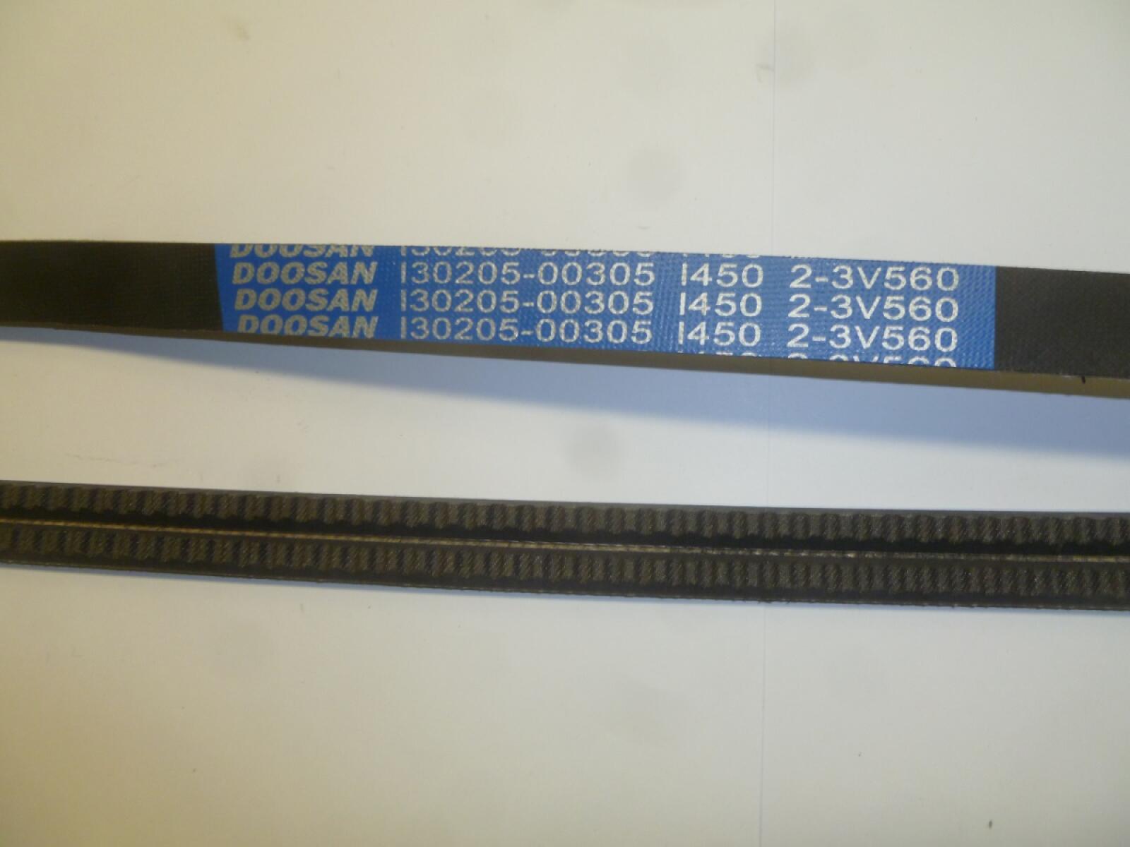 Ремень приводной генератора DP158LCF/V-Belt ,130205-00305 1450 2-3V560 (R3V560 La=1422 мм, SWR) Ремень приводной генератора DP158LCF/V-Belt ,130205-00305 1450 2-3V560 (R3V560 La=1422 мм, SWR)