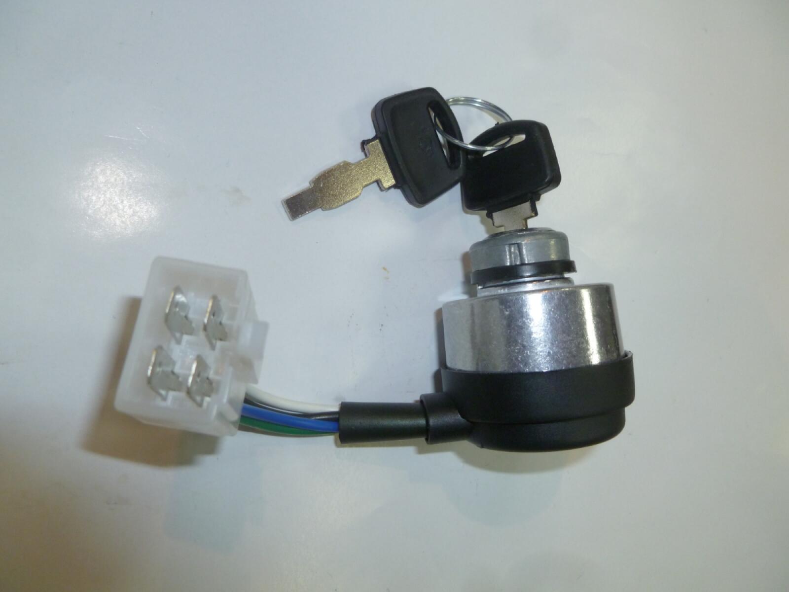 Замок зажигания с ключами в сборе SGG 2600E (4 контакта) / Ignition lock with keys assy