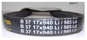 Ремень приводной гладкий (B 37 17х940Li) для TSS-VP175-250H (TSS-RP160D)/V-Belt Ремень приводной гладкий (B 37 17х940Li) для TSS-VP175-250H (TSS-RP160D)/V-Belt