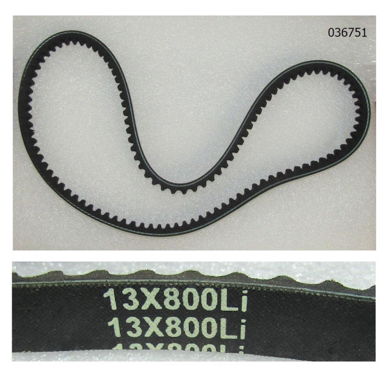 Ремень приводной зубчатый (13х800Li) для TSS-VP120TH/L/V-Belt, (C150T-57) Ремень приводной зубчатый (13х800Li) для TSS-VP120TH/L/V-Belt, (C150T-57)