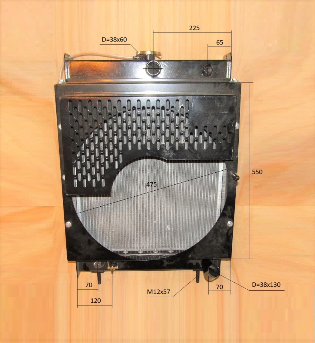 Радиатор охлаждения Ricardo N4105DS; TDK-N 38 4LT в сборе/Radiator assembly Радиатор охлаждения Ricardo N4105DS; TDK-N 38 4LT в сборе/Radiator assembly