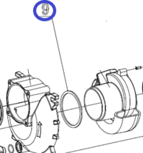 Кольцо уплотнительное улитки TSS PGST80/O-ring seal PGST80, №9 (70010-04162-00) Кольцо уплотнительное улитки TSS PGST80/O-ring seal PGST80, №9 (70010-04162-00)